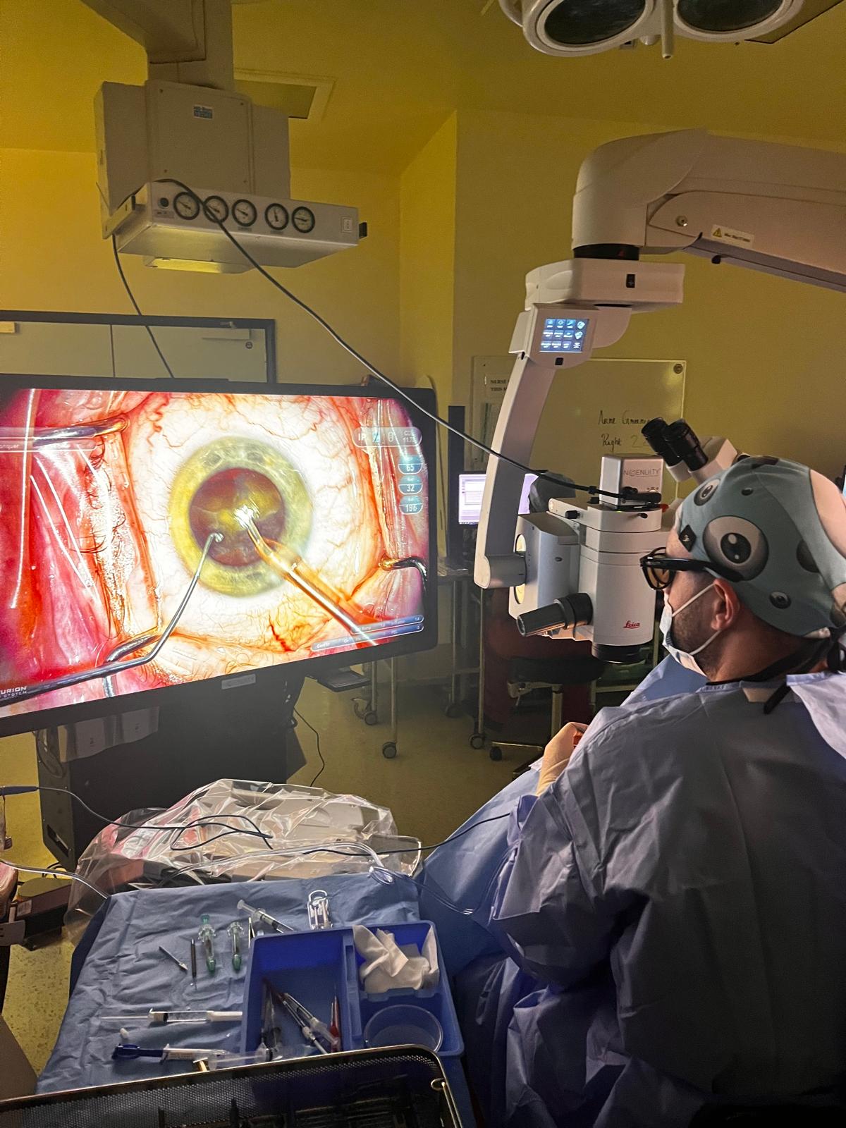 Dr. Dervenis performing surgery